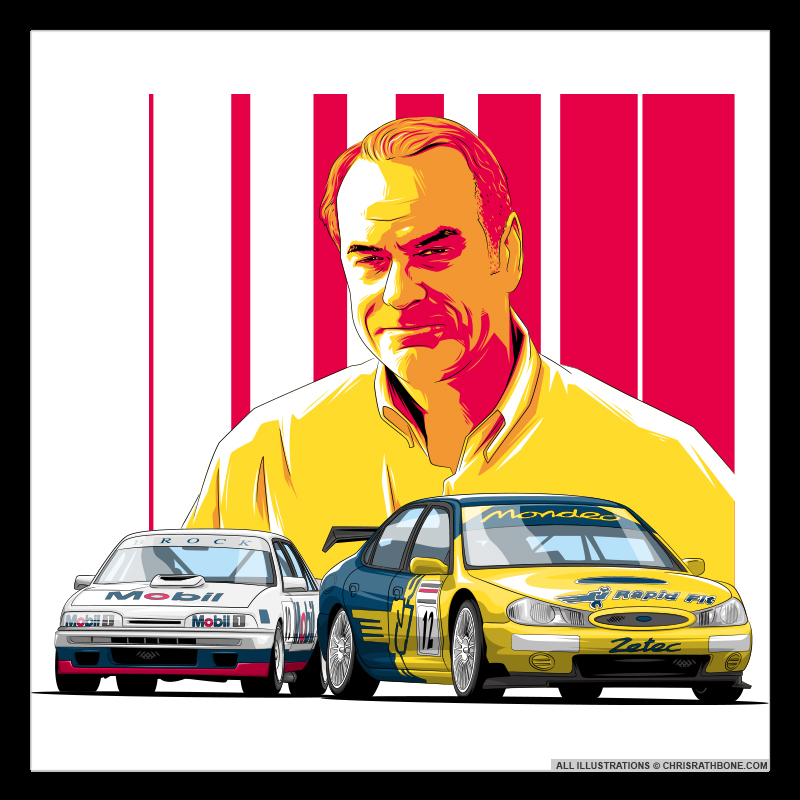 CAR Magazine motorsport illustrations by Chris Rathbone