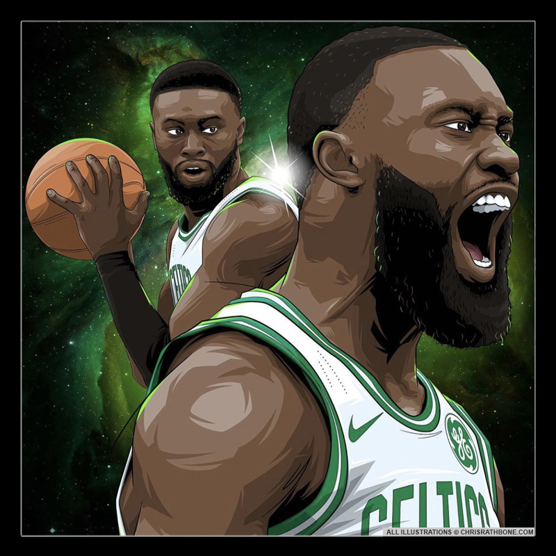 Boston Celtics Player Illustrations by Chris Rathbone
