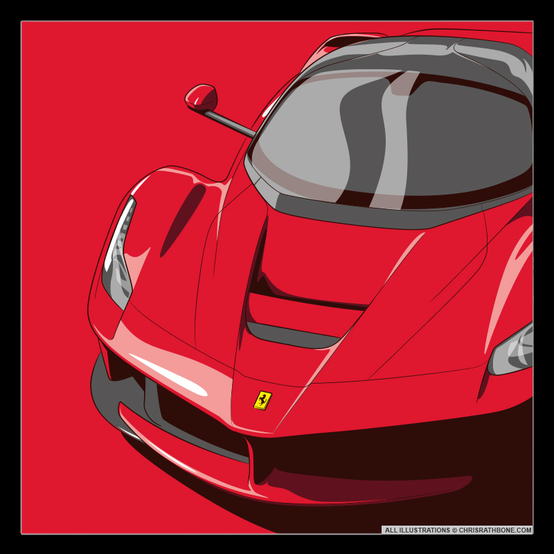 Speed Read Ferrari Illustrations by Chris Rathbone