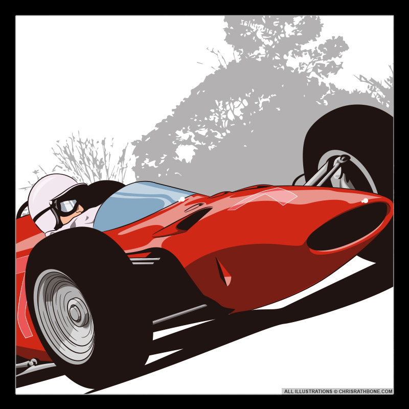 Speed Read Ferrari Illustrations by Chris Rathbone
