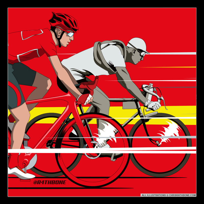 Speed Read - Tour De France Illustrations by Chris Rathbone