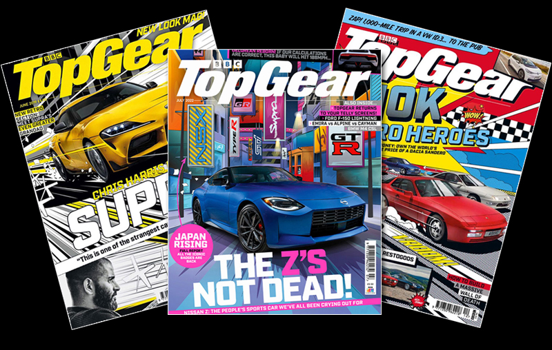 Top Gear Magazine Cover Illustration by Chris Rathbone