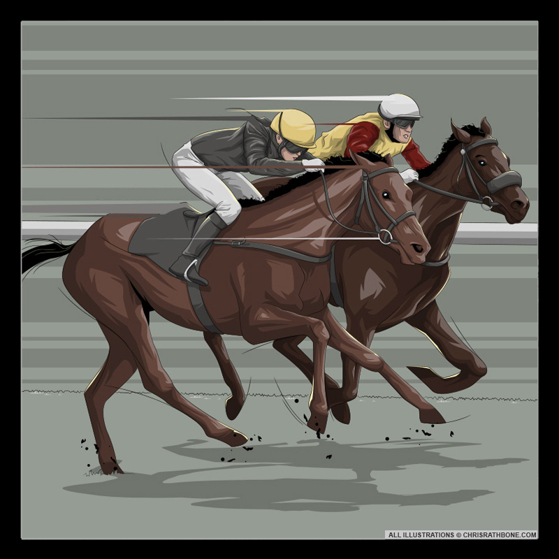 Grand National William Hill illustrations by Chris Rathbone