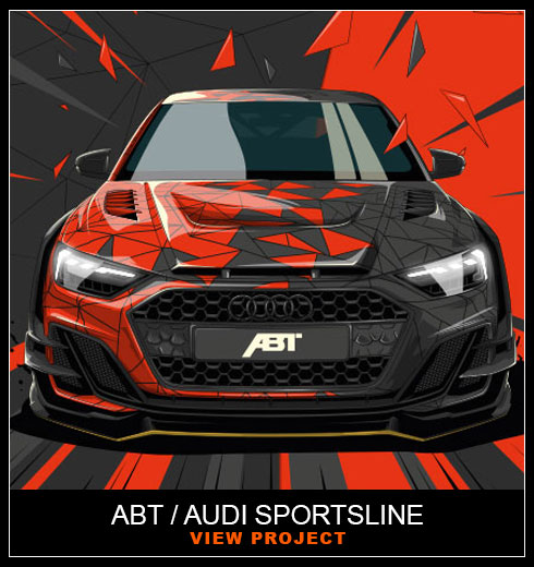 Audi Abt Sportsline Illustration by Chris Rathbone