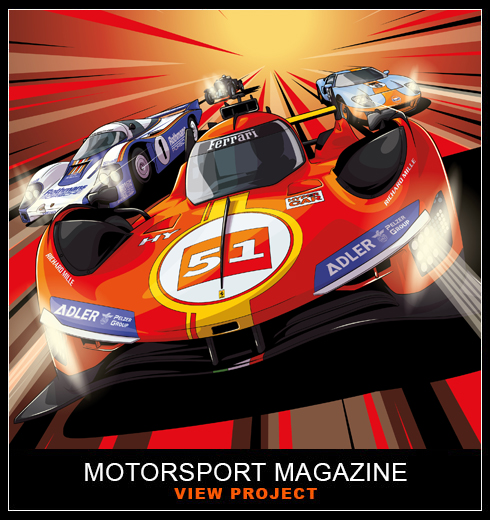 Motorsport Magazine illustration by Chris Rathbone