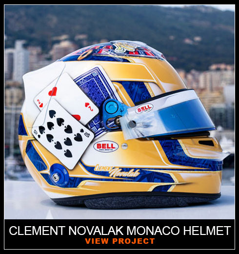 Clement Novalak helmet illustration by Chris Rathbone