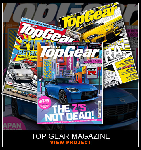 Top Gear Magazine Cover illustration by Chris Rathbone