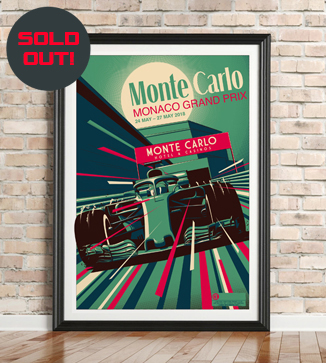 Monaco GP F1 print by Chris Rathbone
