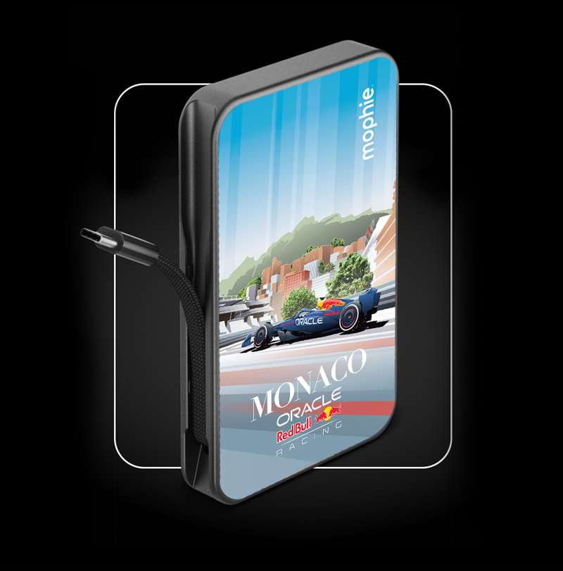 Mophie x Red Bull Racing Power Pack illustrations by Chris Rathbone