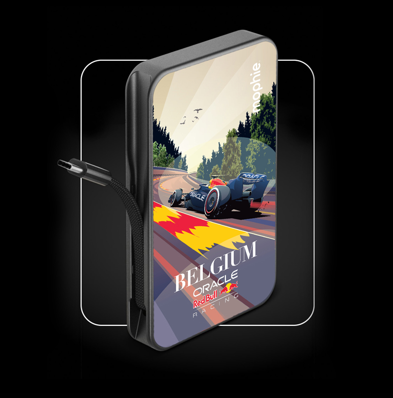 Mophie x Red Bull Racing Power Pack illustrations by Chris Rathbone