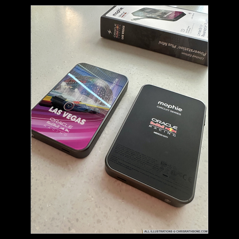 Mophie x Red Bull Racing Power Pack illustrations by Chris Rathbone