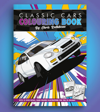 Classic Car Colouring Books by Chris Rathbone